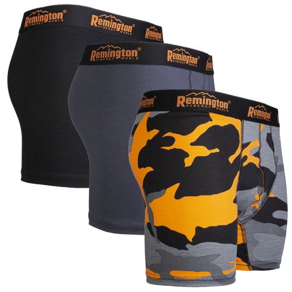 Remington boxeri bărbați, set 3 bucăți, mix gri