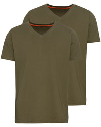 Parforce Essential Set 2 Tricouri V-Neck - Verde Oliv - imagine 3