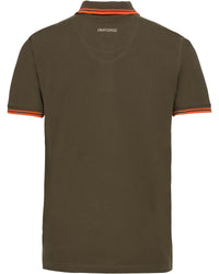 Tricou Polo Parforce Essential - Verde cu Accente Portocaliu